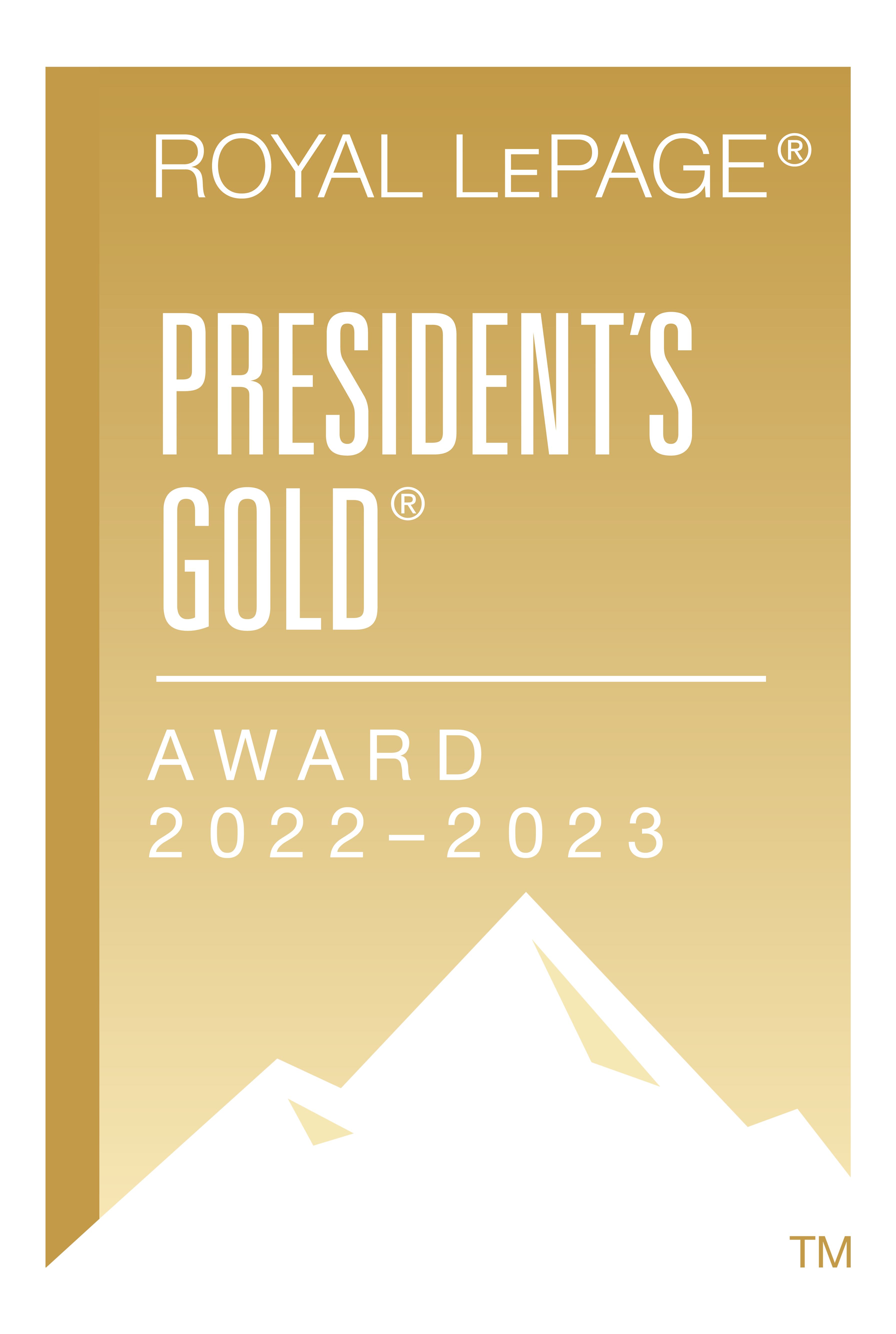 Royal LePage President's Gold Award 2022-2023